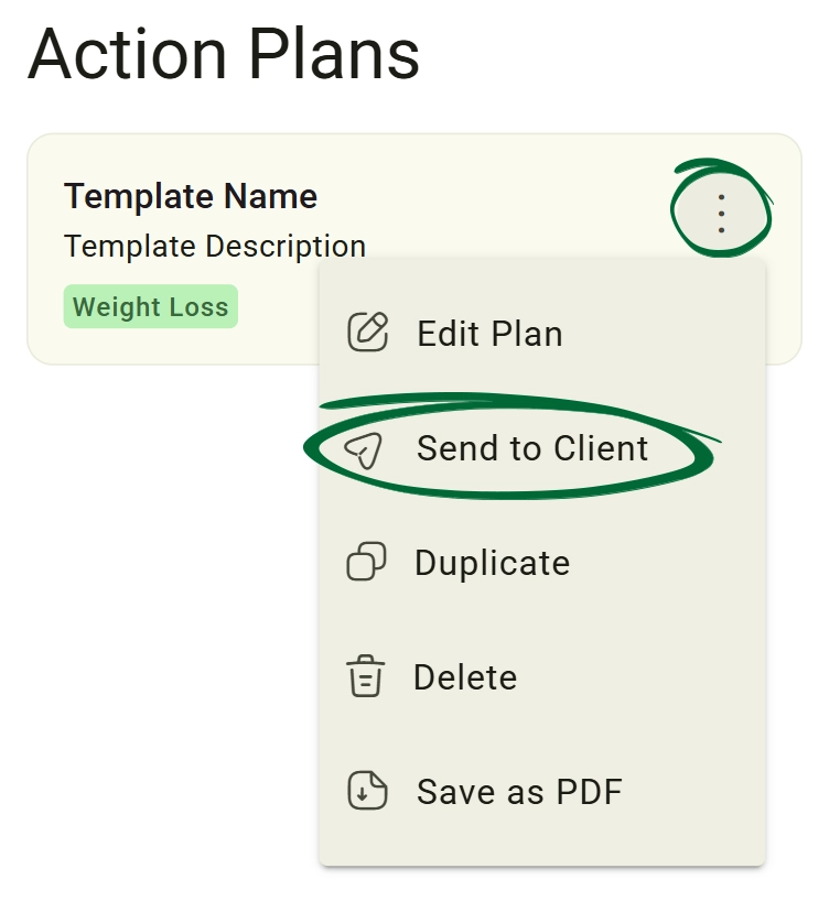 Click “Send to Client screenshot